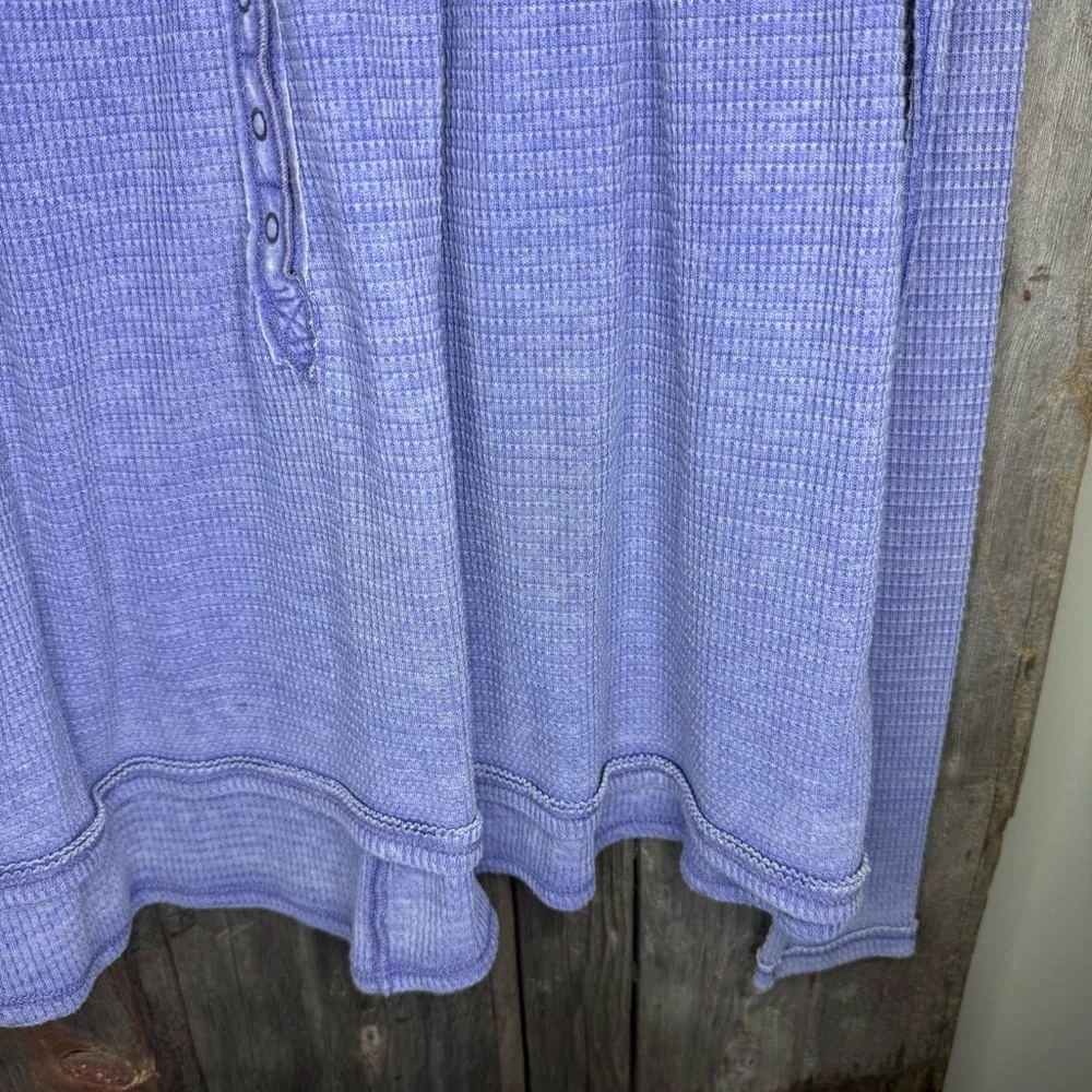 Free People Kai Henley Thermal Top in Purple XS